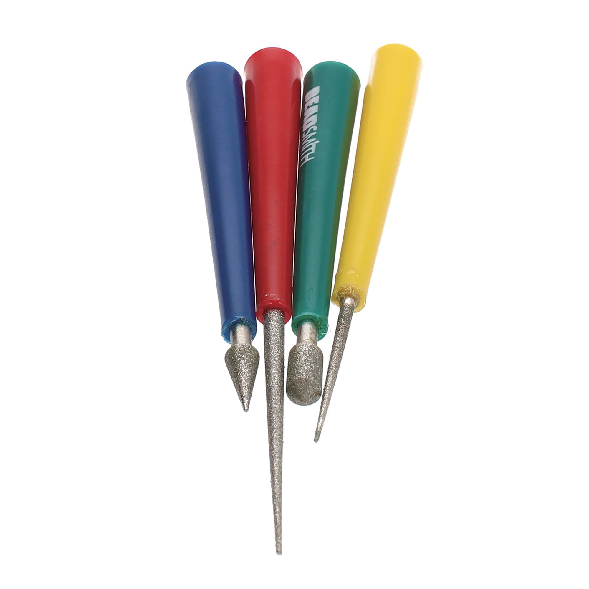 The Beadsmith® 4 Piece Bead Reamer Set